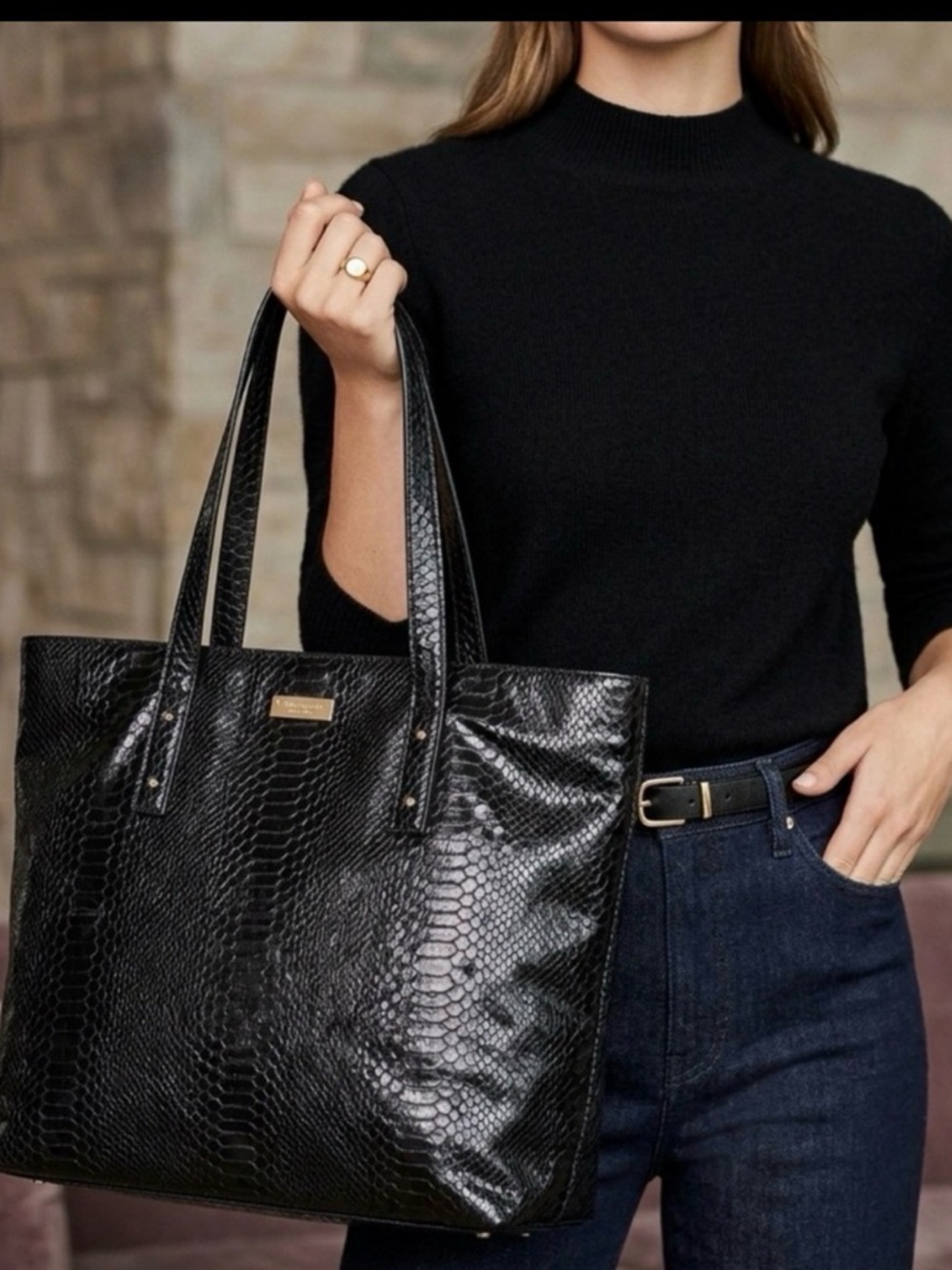 Kate Spade NY Leather Tote Bag